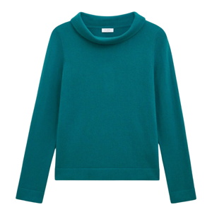 Hobbs London Dark Green Audrey Cashmere Blend Roll Neck Jumper